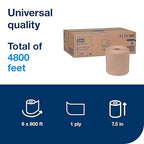 Tork Hand Towel Roll, 100% Recycled, 6 Rolls x 800 ft - Image 2