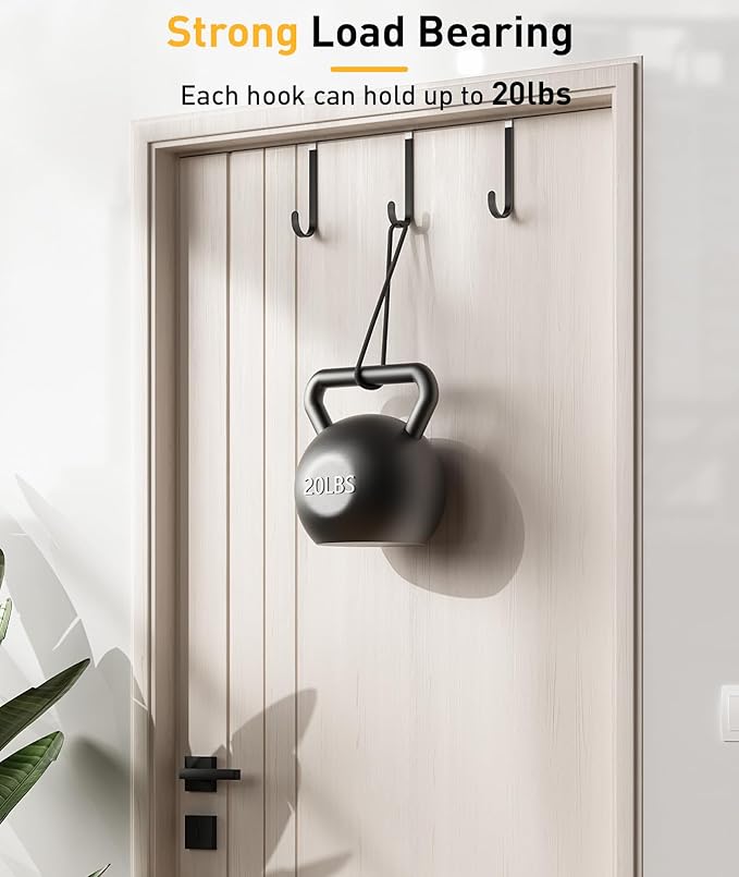 12 Pack Over The Door Hooks, Door Hanger Hook, Towel Hooks - Image 4