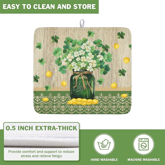 St Patricks Day Dish Drying Mat - Image 5