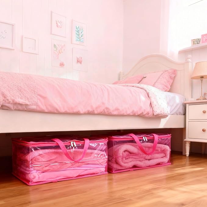 SGHUO Clear Storage Bags 60L Extra Large Plastic Vinyl Blanket Storage Bag - Image 6