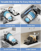 Small Dish Drying Rack in Sink, Expandable Dish Drainer Over Sink - Image 3