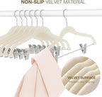 Korpai 24-Pack Beige Velvet Hangers - Image 4