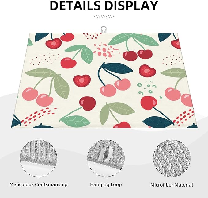 Large Dish Drying Mats For Kitchen Counter Microfiber Kitchen Drying Mat XL - Image 4