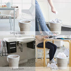 440 Counts Strong Trash Bags Garbage Bags by Teivio, Bathroom Trash Can Bin - Image 4