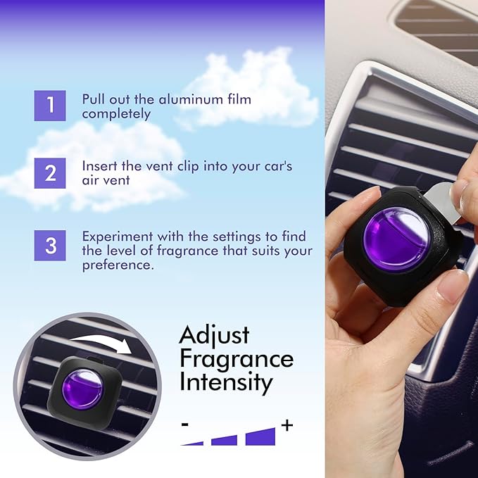 Car Air Fresheners, 6 Pack, Lavender Embrace, Car Fresheners Vent Clips - Image 4