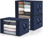 Fab totes Storage Bags, Clothes Blanket Storage Bins Foldable Closet Organizers by Fabtotes