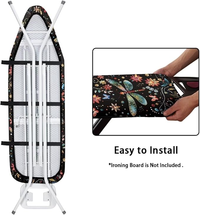 Dragonfly Ironing Board Cover Non Stick Scorch Ironing Board Cover and Pad - Image 4