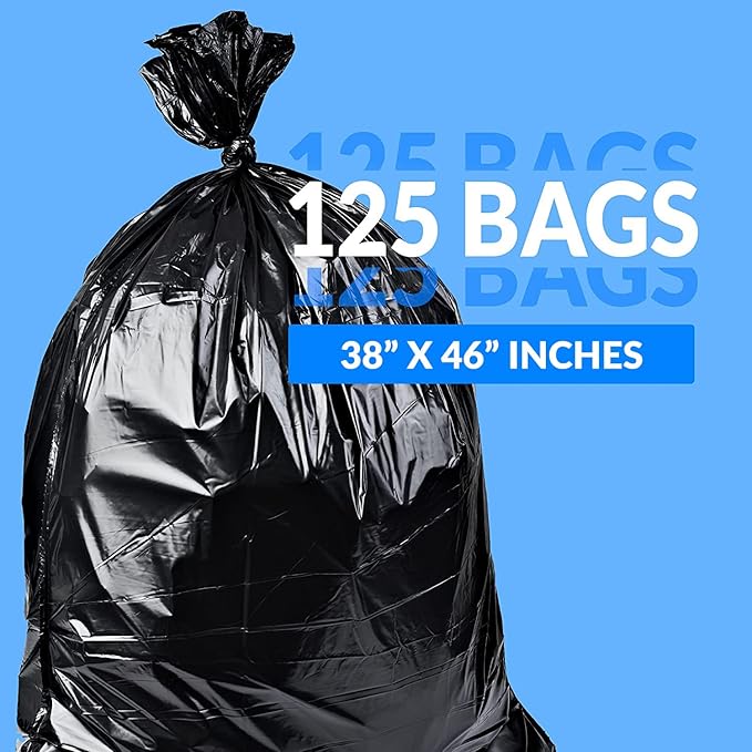 Reli. SuperValue 40-45 Gallon Trash Bags | 125 Count | Made in USA | Heavy Duty - Image 2