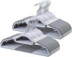 50-Pack Heavy Duty Coat Hangers, 0.2'' Slim, 360° Swivel Hook, 16.5 Inches Wide by Home