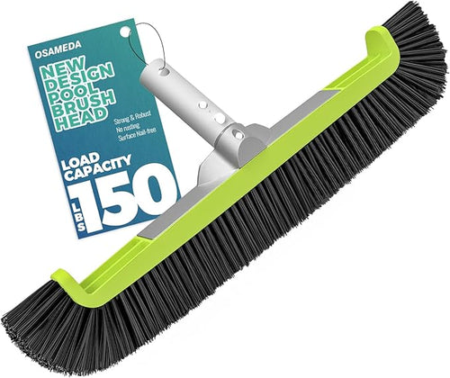 18" Pool Brush Head for Cleaning Swimming Pool Walls, Curved Ends by Unknown