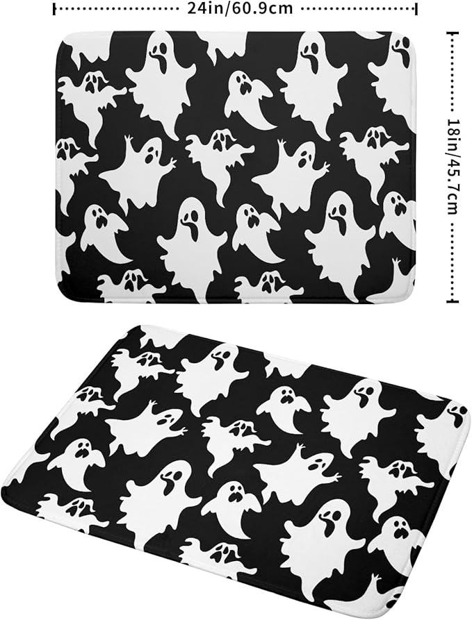 Halloween Bat Ghosts Dish Drying Mat - Image 2