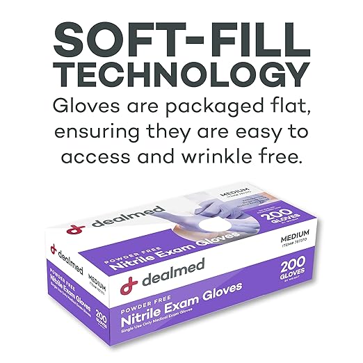 Dealmed Nitrile Medical Grade Exam Gloves, Disposable, Latex-Free - Image 8