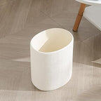 Trash Can, 1.6 Gallon Small Bathroom Trash Can, Simple Oval Stone Look Garbage - Image 7