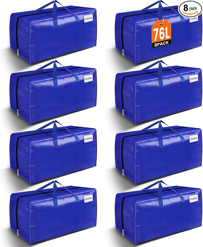 BlissTotes Moving Bags, Heavy Duty Moving Supplies & Storage Bags, Extra Large by BlissTotes