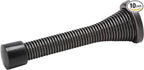 10 Pack Rok Hardware 3" Flexi Spring Heavy Duty Door Stop Oil-Rubbed Bronze by Rok