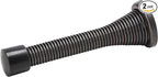 2 Pack Rok Hardware 3" Flexi Spring Heavy Duty Door Stop Oil-Rubbed Bronze by Rok