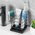 Toothbrush Holders for Bathrooms, Stainless Steel Toothbrush and Toothpaste - Image 2