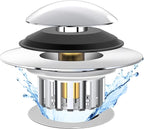Kitchen Sink Drain Strainer 3 in 1, 304 Stainless Steel Pop Up Sink Stopper by YKWLHomeSolution