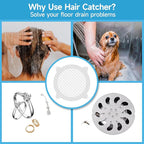 VIVIDLY 200 Pack Disposable Shower Drain Cover Hair Catcher Shower Drain Mesh - Image 3