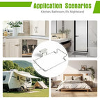 Trash Bag Holder, Stainless Steel Garbage Bag Holder Portable Under Sink Bag - Image 4