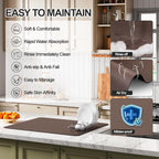 Dish Drying Mat for Kitchen Counter | Coffee Bar Mat for Countertops | Heat - Image 3