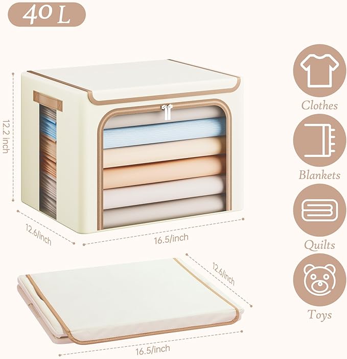 Yecaye Clothes Storage Bins - Image 2