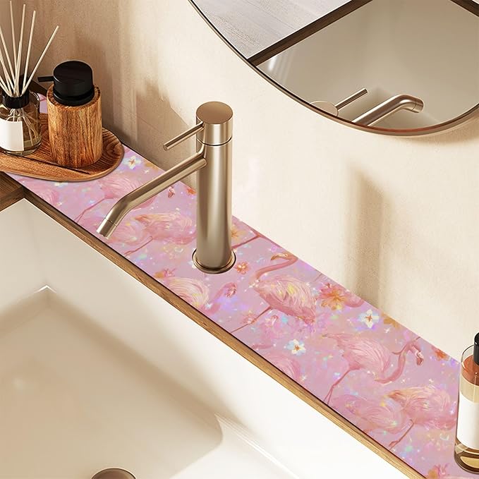 Kitchen Sink Splash Guard 1 PC 30 Inch Sink Faucet Mat Splash Guard - Image 7