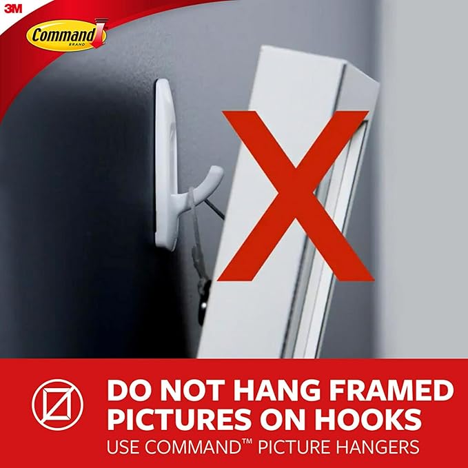 Command Clear Medium Wire Toggle Hooks, 20 Hooks and 24 Strips, Holds Up to 2 - Image 6