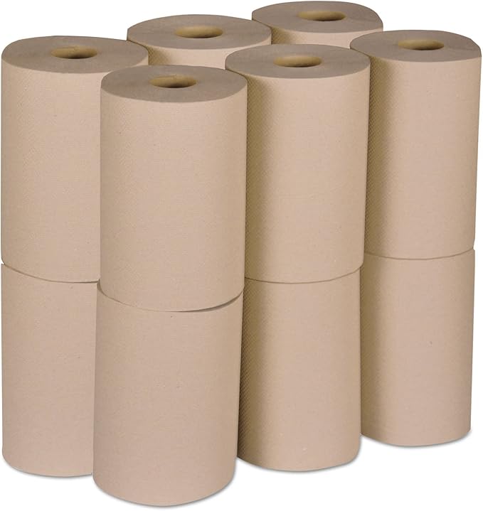 Tork Paper Hand Towel Roll Natural H21, 100% Recycled Fiber, 12 Rolls x 350 ft - Image 4