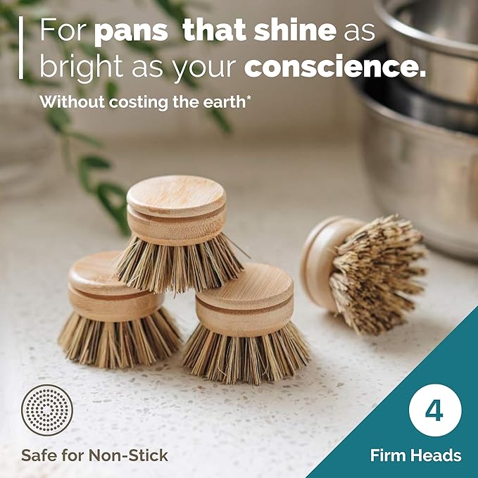 Jungle Culture Dish Brushes or Replacement Brush Heads - Image 5