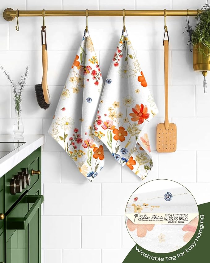 Flour Sack Kitchen Towels Set of 2-18x26 Cotton Dish Towels - Image 3