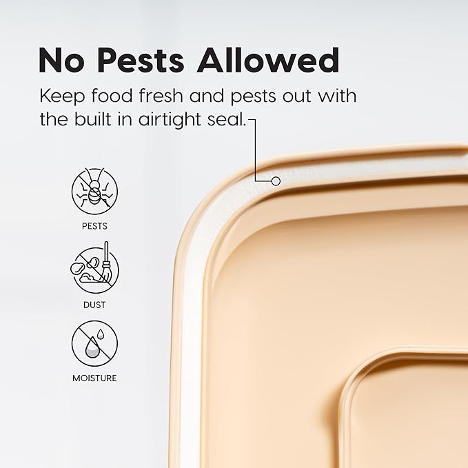 IRIS USA Dog Food Storage Container, Airtight Lid, Versatile Pet Food Bin - Image 7