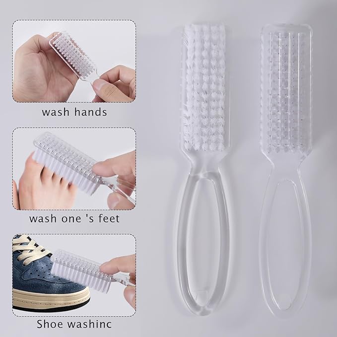 Yebeauty Nail Brush Fingernail Cleaner, Pedicure Nail Scrubber - Image 6