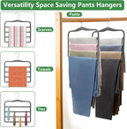 Closet Organizers and Storage, Pants Hangers Space Saving, Velvet Hanger - Image 6