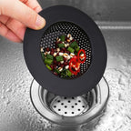 2 Pcs Black Stainless Steel Mesh Sink Drain Strainer, 4.5" Top / 3" Kitchen - Image 2