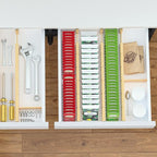 SpaceAid Bamboo Drawer Dividers Inserts, 3 Sizes, 9 Pack - Image 7