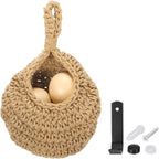 uxcell Hanging Fruit Baskets for Kitchen, Hand-Woven Wall Hanging Storage Jute by uxcell
