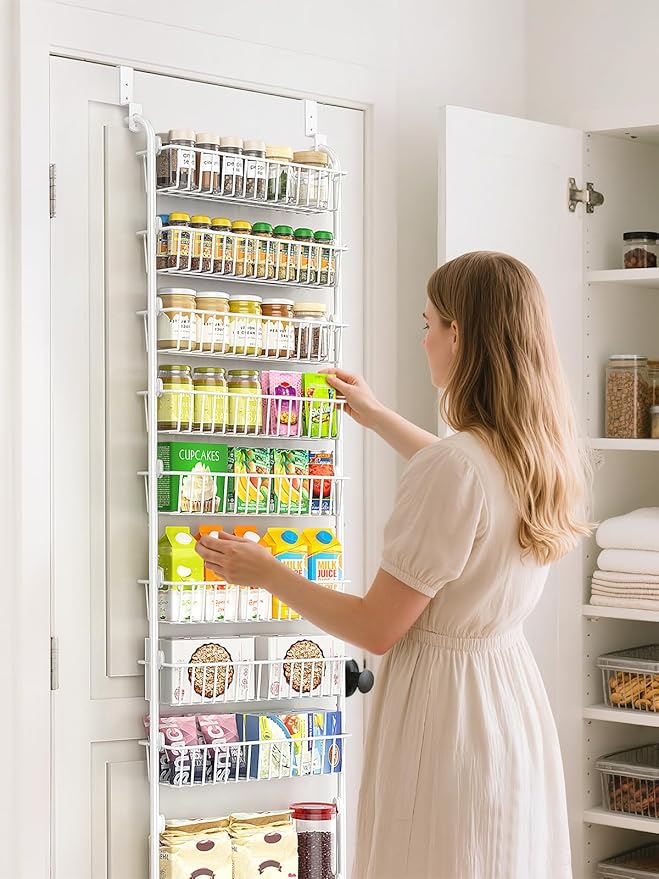 Delamu Over The Door Pantry Organizer, 9-Tier Pantry Door Organizers and Storage - Image 9
