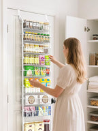 Delamu Over The Door Pantry Organizer, 9-Tier Pantry Door Organizers and Storage - Image 9