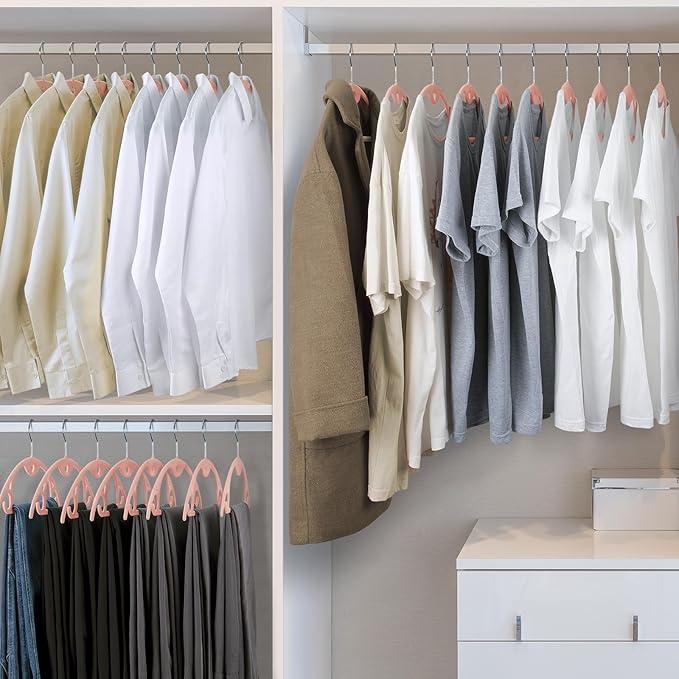 IEOKE Velvet Hangers 30 Pack: Felt Clothes Hangers Heavy Duty Shirt Sweater - Image 2