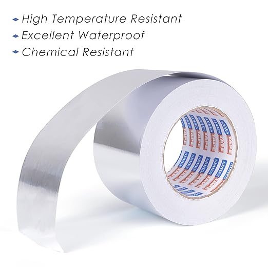 ADHES Premium Aluminum Foil Tape, 3 Inch x 164 Feet, Heat Proof Tape Withstand - Image 2