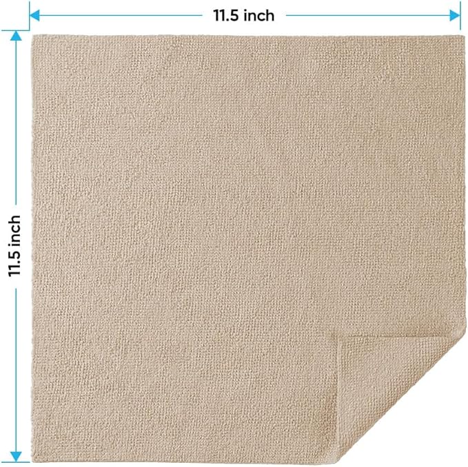 HOMEXCEL Microfiber Cleaning Cloths Brown, 100 Pack Microfiber Towels - Image 2