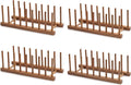 HBlife 4pcs Acacia Wooden Dish Dying Rack Pot Lid Plate Organizer Holder by HBlife