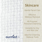 Ourmed Life Disposable Face Towel | 150 Count Lint-Free Biodegradable Clean - Image 2