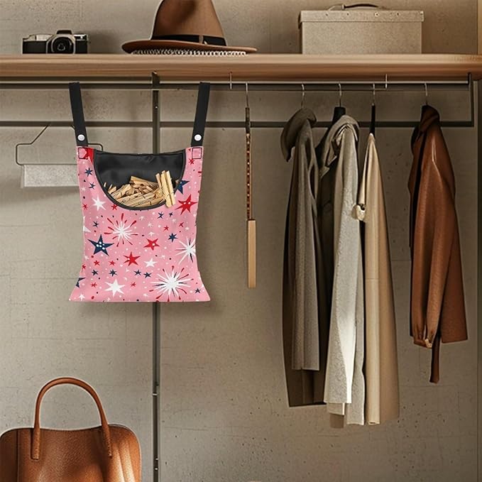Clothes Pin Hanging Bag, Clothes Pins Bag Holder Outdoor 4.Stylish Clothespin - Image 4