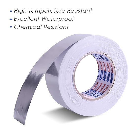 ADHES Premium Aluminum Foil Tape, 2 Rolls x 1.88 Inch x 88 Feet, Heat Proof - Image 3