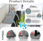 PoYang 17.7 Inch Faucet Mat for Kitchen Sink Splash Guard Behind Faucet - Image 5