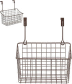 Spectrum Medium Cabinet Door Wire Basket Grid Over Cabinet Organizer Bronze by Spectrum