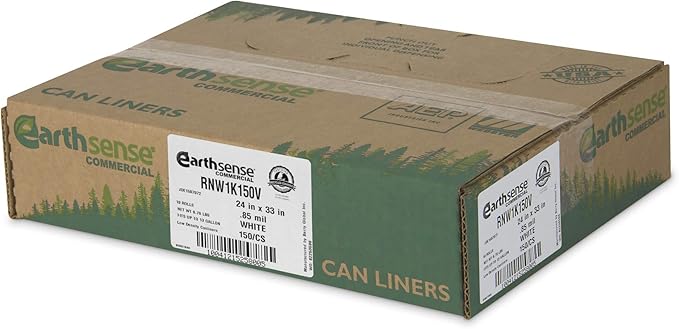 Earthsense Commercial RNW1K150V Recycled Can Liner, 13 gal, .85 mil - Image 2