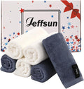 Wash Cloths 6 Pack, Super Soft and Gentle Face Towel on Sensitive Skin by Jeffsun